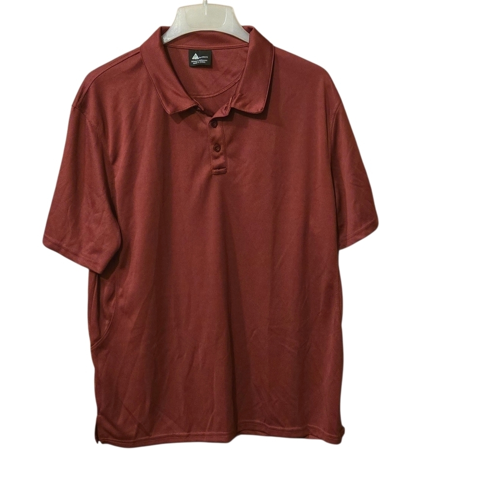 SR Speed Your Run German Designed Dry Fit Rusty Maroon Polo Shirt Men's Size XL